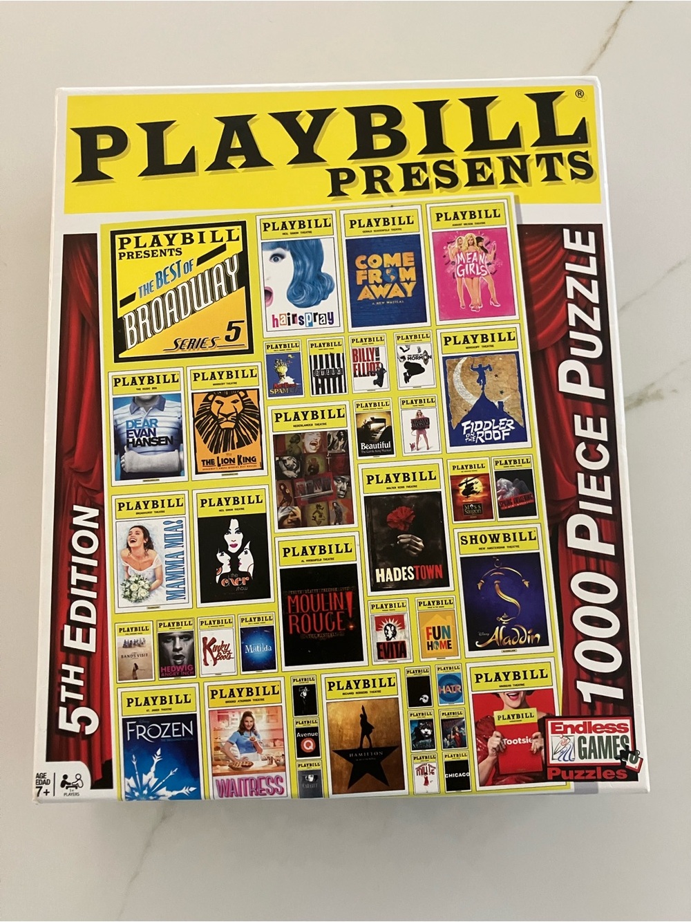 Presents Broadway Covers 1000-Piece Puzzle - Yellow